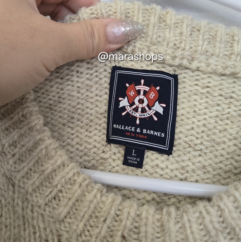 Wallace & Barnes Wool Heather Crewneck Sweater - Picture 3 of 6